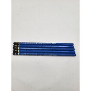 Vintage JS Staedtler 2H Unsharpened Pencils 2886 Mars-Lumograph Germany Lot of 5